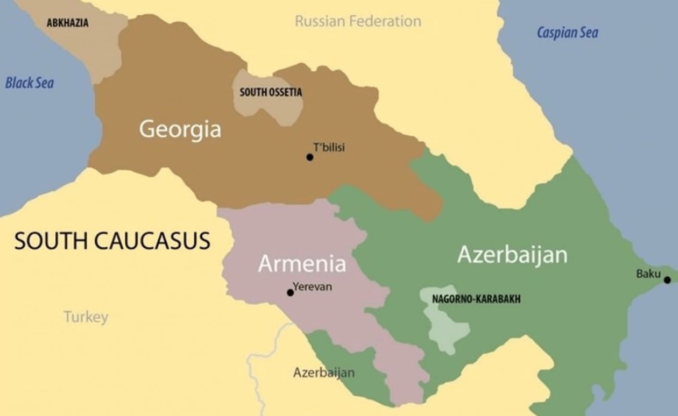 South-Caucasus-Map