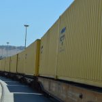 A Freight Train Of Ady Container