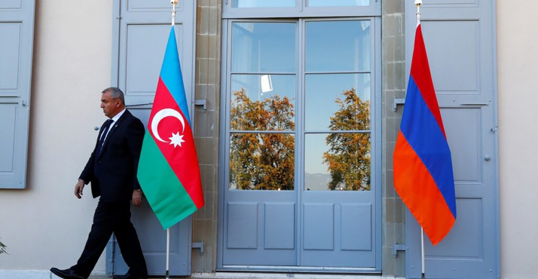 Armenia Azerbaijan Flags Civilnet 06 12 21