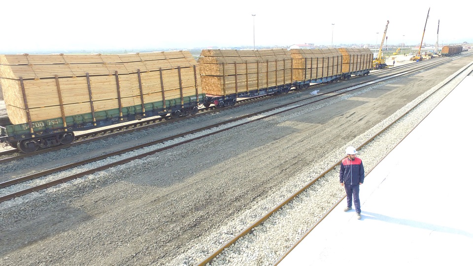 Transhipment At Astara Rail Freight Terminal In Iran